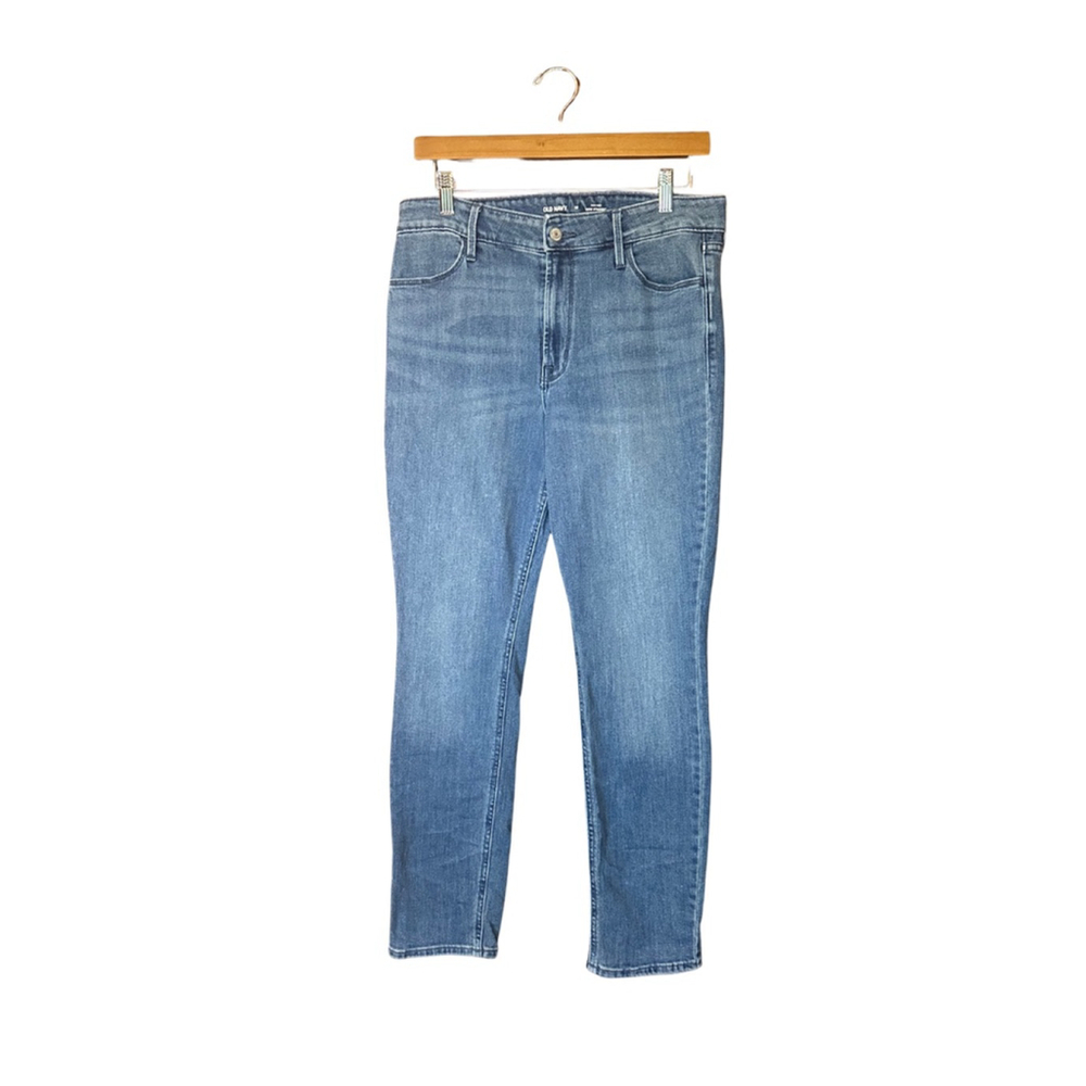 Old Navy Size 10 High Rise Wow Straight Medium Wash Jeans